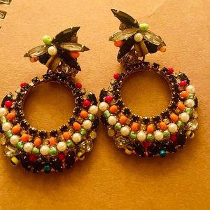 Erickson Beamon earrings, multicolor